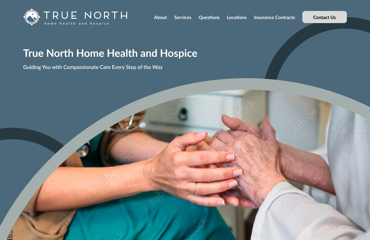 Screenshot of True North Home Health & Hospice