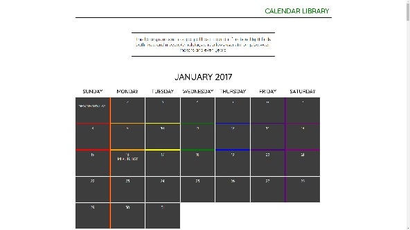 Calendar Library